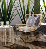 16? Gray Peach Holy Floral Indoor Outdoor Throw Pillow