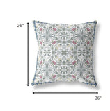 26? Pink Sage Paisley Indoor Outdoor Throw Pillow