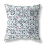 18? Powder Blue Paisley Indoor Outdoor Throw Pillow