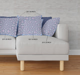 18? Lilac Blue Geostar Indoor Outdoor Throw Pillow