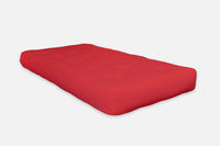 8" Red Double Poly Full Futon Mattress