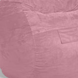 Classic Cozy Rosy Pink Bean Bag Chair