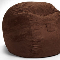 Classic Cozy Brown Bean Bag Chair