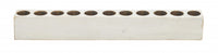 Distressed White 3 Hole Sugar Mold Candle Holder