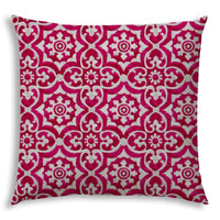 20? Pink Medallion Indoor Outdoor Sewn Throw Pillow