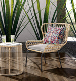 18? Green Orange Cloverleaf Indoor Outdoor Zippered Throw Pillow