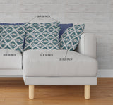 16"x16" Dark Green Yellow Gray Zippered Suede Geometric Throw Pillow