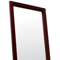 Walnut Finish Full Length Standing Mirror