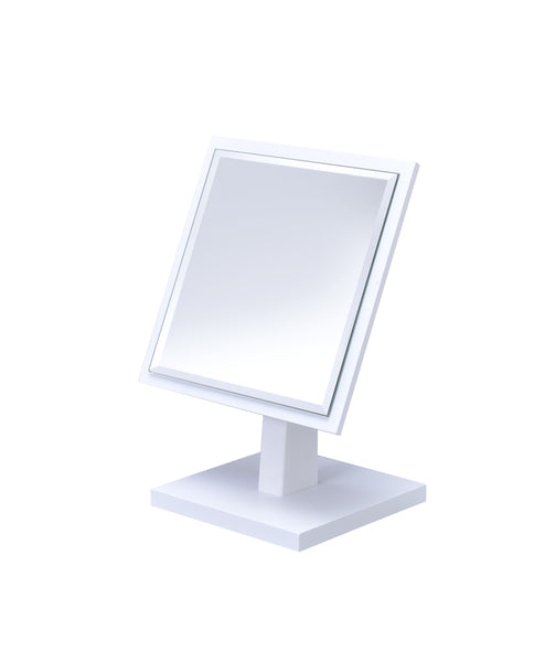 Pretty White Square Make Up Vanity Mirror