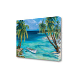 Tropical Beach View 1 Giclee Wrap Canvas Wall Art