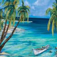 Tropical Beach View 1 Giclee Wrap Canvas Wall Art