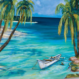 Tropical Beach View 2 Giclee Wrap Canvas Wall Art