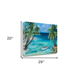 Tropical Beach View 2 Giclee Wrap Canvas Wall Art