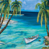 Tropical Beach View 2 Giclee Wrap Canvas Wall Art