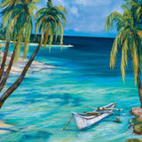 Tropical Beach View 2 Giclee Wrap Canvas Wall Art