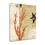 21" Underwater Coral with Starfish and Sandollar 1 Giclee Wrap Canvas Wall Art