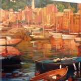 View of Italy Watercolor 1 Giclee Wrap Canvas Wall Art