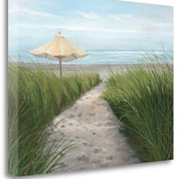 23" Sweet Path to the Beach Giclee Wrap Canvas Wall Art