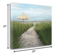 27" Sweet Path to the Beach Giclee Wrap Canvas Wall Art