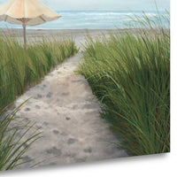 27" Sweet Path to the Beach Giclee Wrap Canvas Wall Art