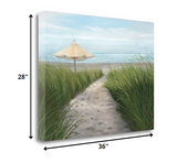 36" Sweet Path to the Beach Giclee Wrap Canvas Wall Art