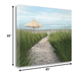 45" Sweet Path to the Beach Giclee Wrap Canvas Wall Art