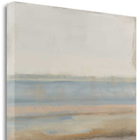 35" Soft Pastel Abstract Beach View Print on Gallery Wrap Canvas Wall Art