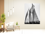 25" Sailboat in Action Giclee Wrap Canvas Wall Art