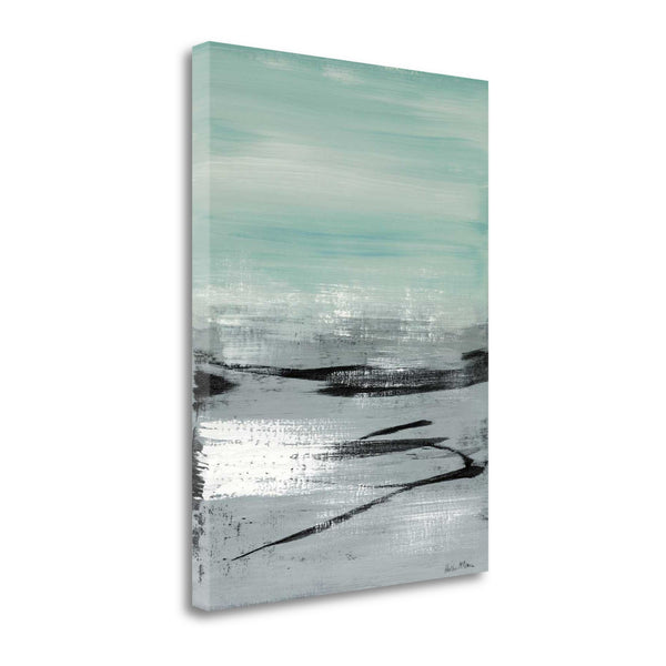 28" Abstract Beach Painting Giclee Print on Gallery Wrap Canvas Wall Art