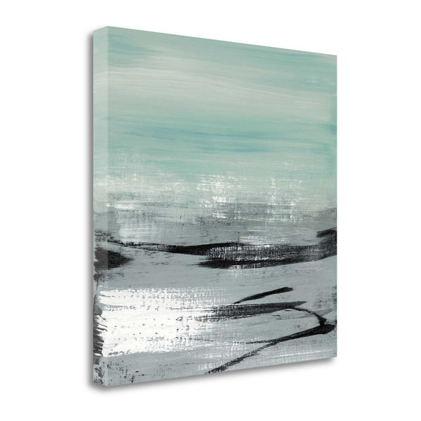 30" Abstract Beach Painting Giclee Print on Gallery Wrap Canvas Wall Art