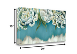 29" Gleam and Glow Pastel Blooms Giclee Wrap Canvas Wall Art