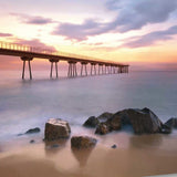 47" Majestic Coastal Ocean Pier Giclee Wrap Canvas Wall Art