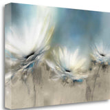 29" Whimsical White Daisies Print on Gallery Wrap Canvas Wall Art