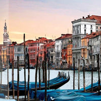 24" Venice Italy Sunset View 1 Giclee Wrap Canvas Wall