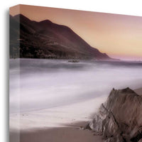 Sunset Over Mountains and Beach 3 Giclee Wrap Canvas Wall Art