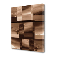 20" By the Water Sepia Tone Giclee Wrap Canvas Wall Art
