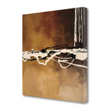 22" Abstract Shades of Brown 1 Giclee Wrap Canvas Wall Art