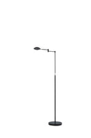 Minimalist Black Metal Swing Arm Floor Lamp