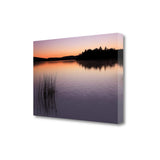 24" Breath Taking Sunrise over the Lake Gallery Wrap Canvas Wall Art