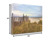 24" Beyond the White Sandy Beaches Giclee Wrap Canvas Wall Art