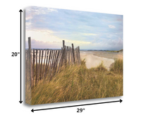 29" Beyond the White Sandy Beaches Giclee Wrap Canvas Wall Art