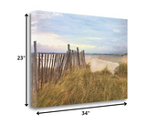 34" Beyond the White Sandy Beaches Giclee Wrap Canvas Wall Art