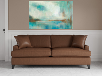 Abstract Watercolor Waterview 1 Giclee Wrap Canvas Wall Art