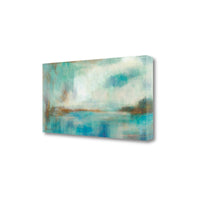 Abstract Watercolor Waterview 1 Giclee Wrap Canvas Wall Art