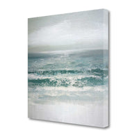 20" Gushing Ocean Waves Giclee Wrap Canvas Wall Art