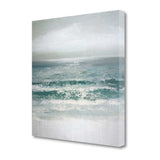 25" Gushing Ocean Waves Giclee Wrap Canvas Wall Art