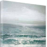 30" Gushing Ocean Waves Giclee Wrap Canvas Wall Art