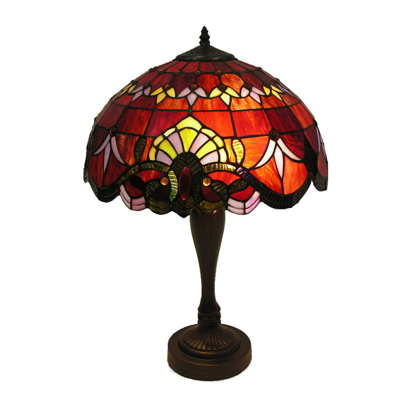 'Ecota' Tiffany Style 2-light Table Lamp
