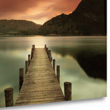 24" Gorgeous Sunset over the Lake Giclee Wrap Canvas Wall Art