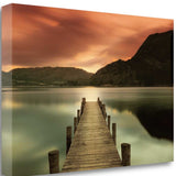 47" Gorgeous Sunset over the Lake Giclee Wrap Canvas Wall Art